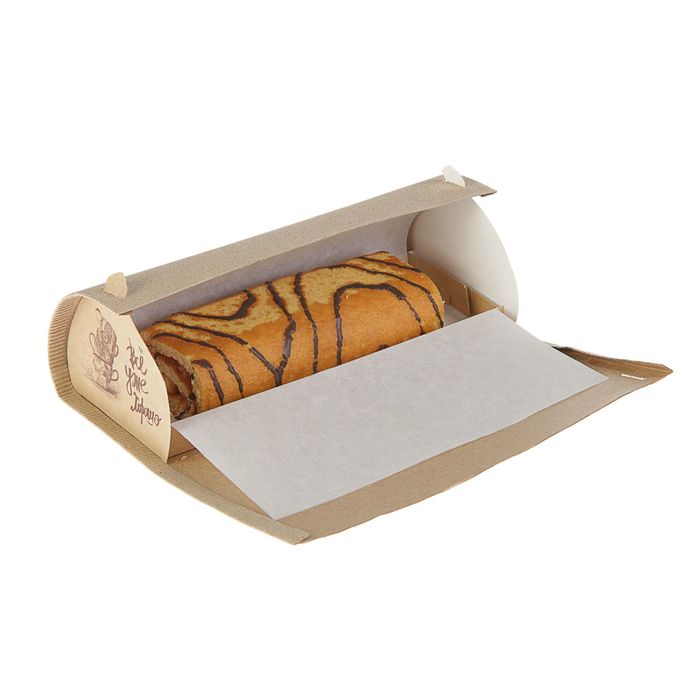 Упаковка для рулета "Хочу сладкое" 24 х10,5 х 8 см