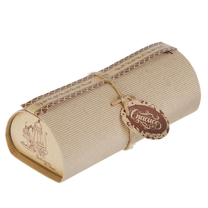 Упаковка для рулета "Десерт к чаю" 24 х10,5 х 8 см