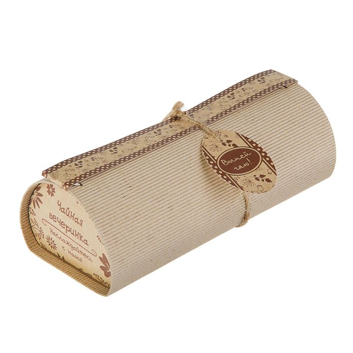 Упаковка для рулета "Чайная вечеринка" 24 х10,5 х 8 см