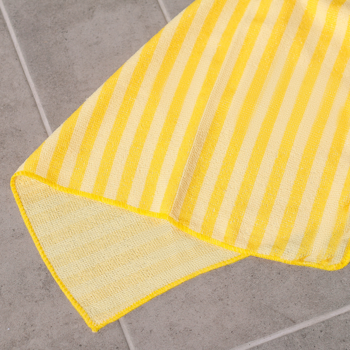 Тряпка для пола, микрофибра полоска, 50х70 см, цвета МИКС