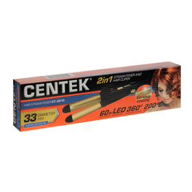 Стайлер Centek CT-2010, 60 Вт, d=33 мм, до 200°С, керамическое покрытие, шнур 1.8 м от Сима-ленд
