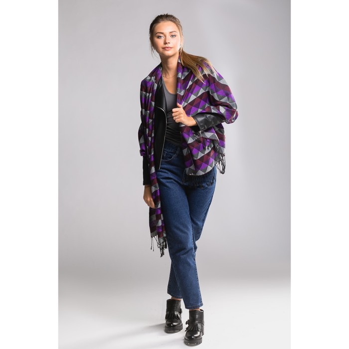 Палантин "Этель" Невис (вид 3) 180*70 см,35% х/б,65% п/э