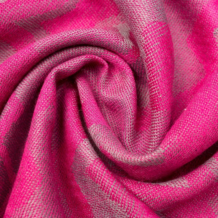 Палантин женский "Этель" Кьянеа 70* 170 см, фуксия, 20% х/б, 80% п/э