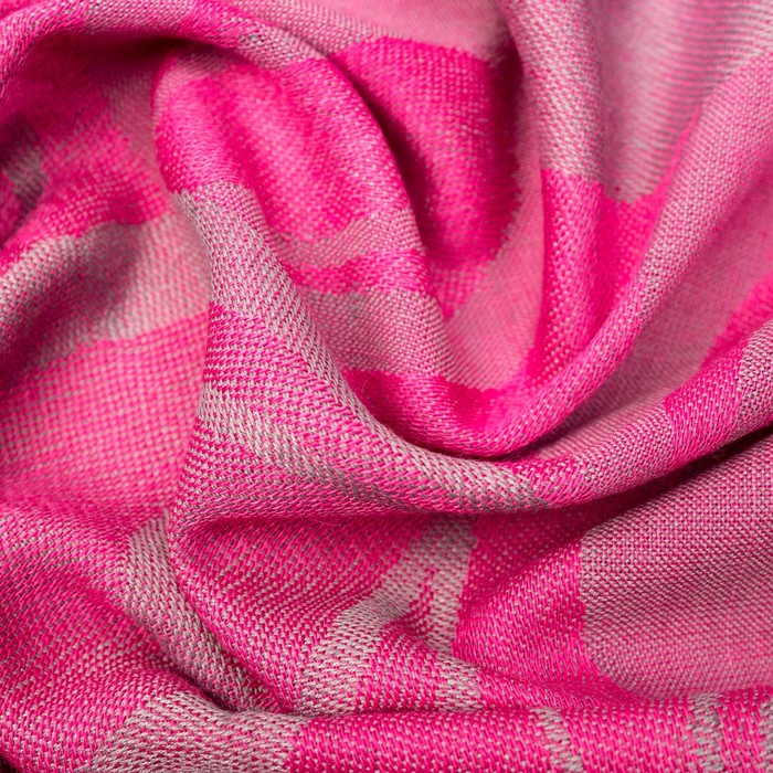 Палантин женский "Этель" Селена 70* 170 см, фуксия, 20% х/б, 80% п/э