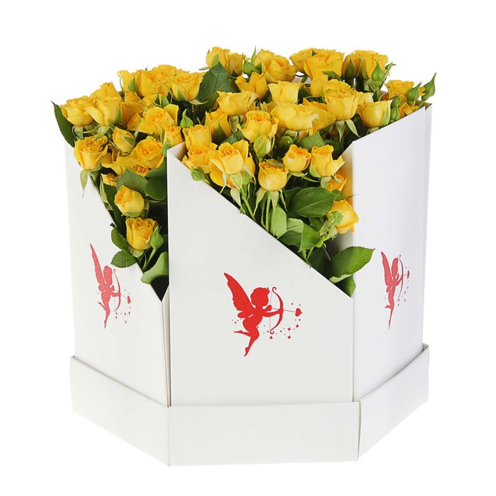 Коробка-ваза сборная "Стрела Амура", 29 х 29 х 25 см