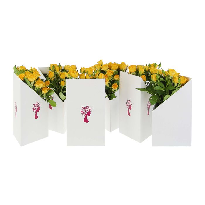 Коробка-ваза сборная "Любимый профиль", 29 х 29 х 25 см