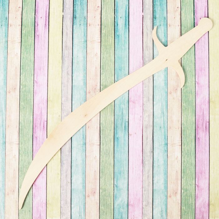 Шашка деревянная с точеной ручкой 52 см, дерево