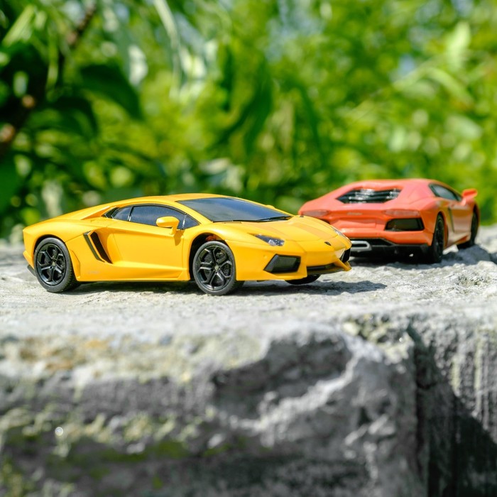 Машина радиоуправляемая "Lamborghini Aventador", масштаб 1:24, работает от батареек, свет, МИКС, mz 27021