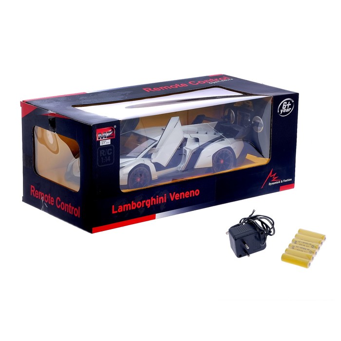 Машина радиоуправляемая "Lamborghini Veneno", масштаб 1:14, работает от аккумулятора, свет, МИКС, mz 2289J