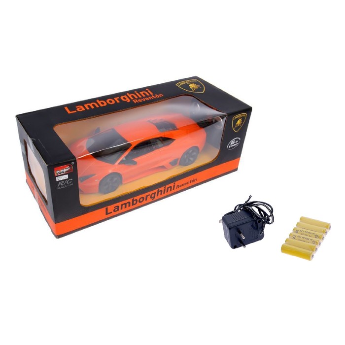 Машина радиоуправляемая "Lamborghini Reventon", масштаб 1:14, работает от аккумулятора, свет, МИКС, mz 2028