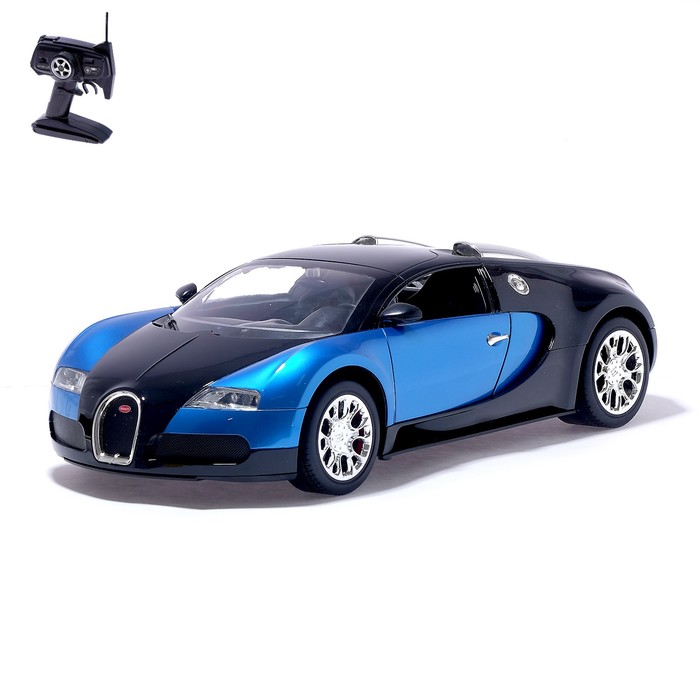 Машина радиоуправляемая "Bugatti Veyron", масштаб 1:10, работает от аккумулятора, свет, МИКС, mz 2050