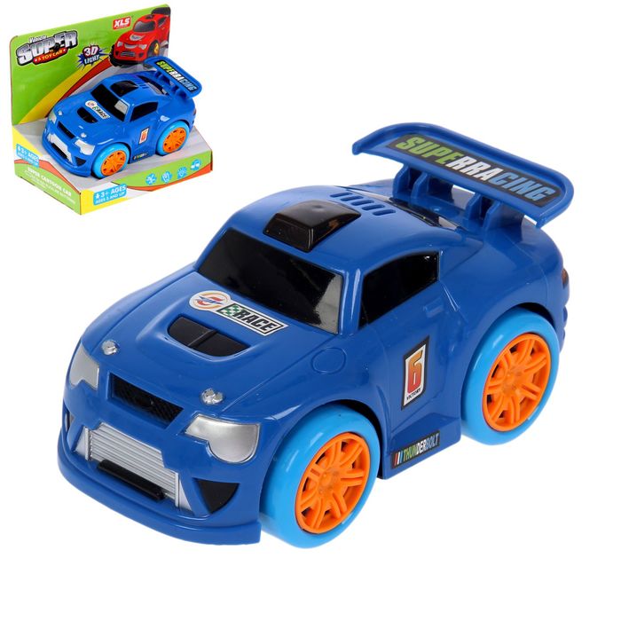 Машина "Супер скорость", работает от батареек, световые и звуковые эффекты, МИКС