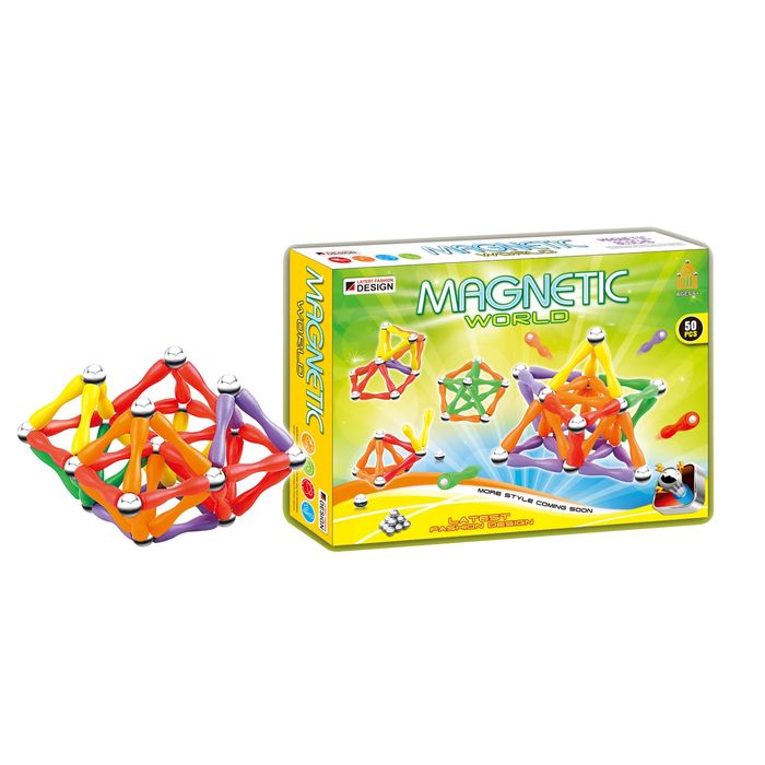 Конструктор магнитный «Гантельки», 50 деталей