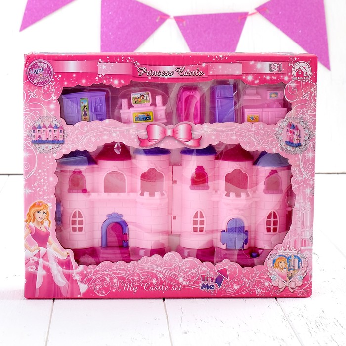 Замок для кукол "Королевство" звуковые эффекты, с аксессуарами