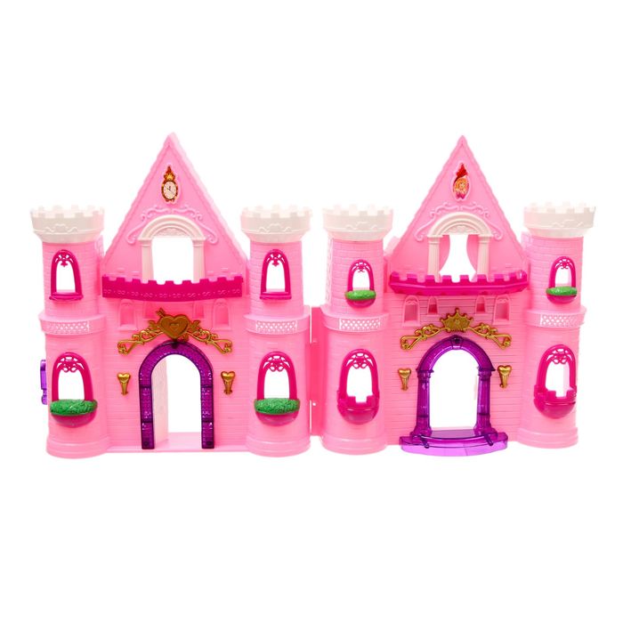 Замок для кукол "Сказка" звуковые эффекты, с аксессуарами, МИКС