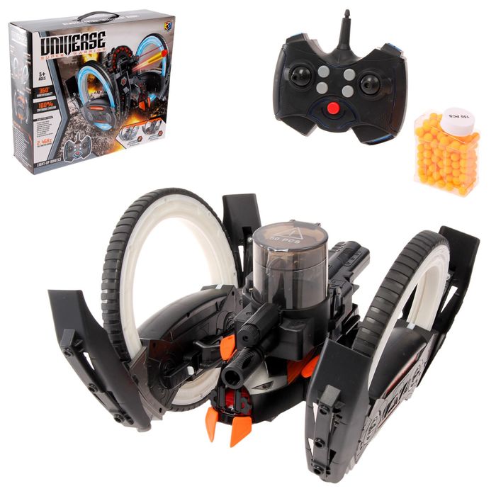 Машина-робот радиоуправляемая «Пришелец» с лазером, стреляет пулями, световые эффекты