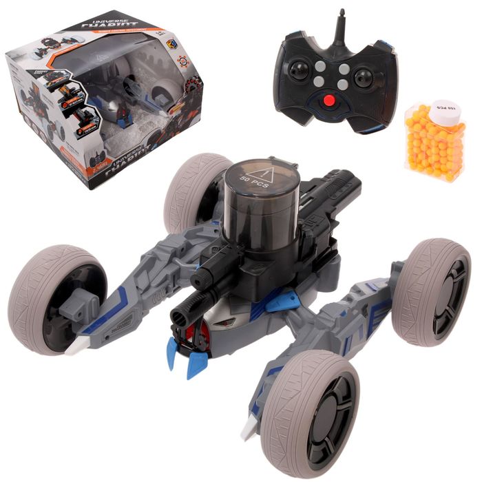 Машина-робот радиоуправляемая «Квадроджип» с лазером, стреляет пулями, световые эффекты