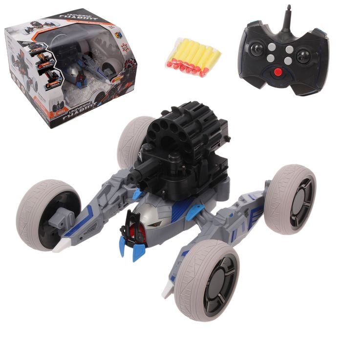 Машина-робот радиоуправляемая «Квадроджип» с лазером, стреляет ракетами, световые эффекты