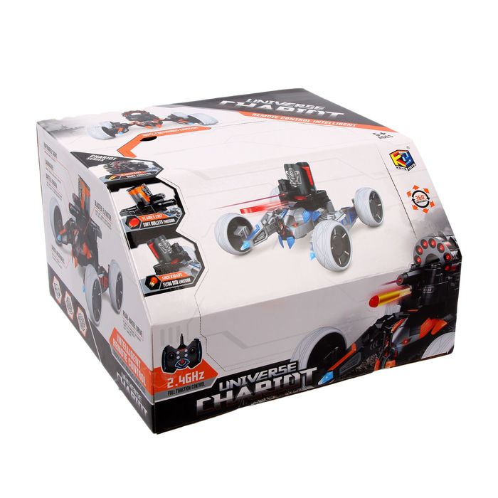 Машина-робот радиоуправляемая «Квадроджип» с лазером, стреляет ракетами, световые эффекты