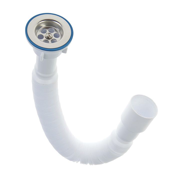 Сифон ORIO А-3014, 1 1/4"х40/50 мм, для раковины, гофрированный L1250 мм