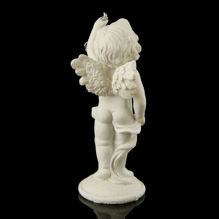 Сувенир полистоун "Ангелочек с подвеской сердечко и ключик" МИКС 10,5х4х4 см