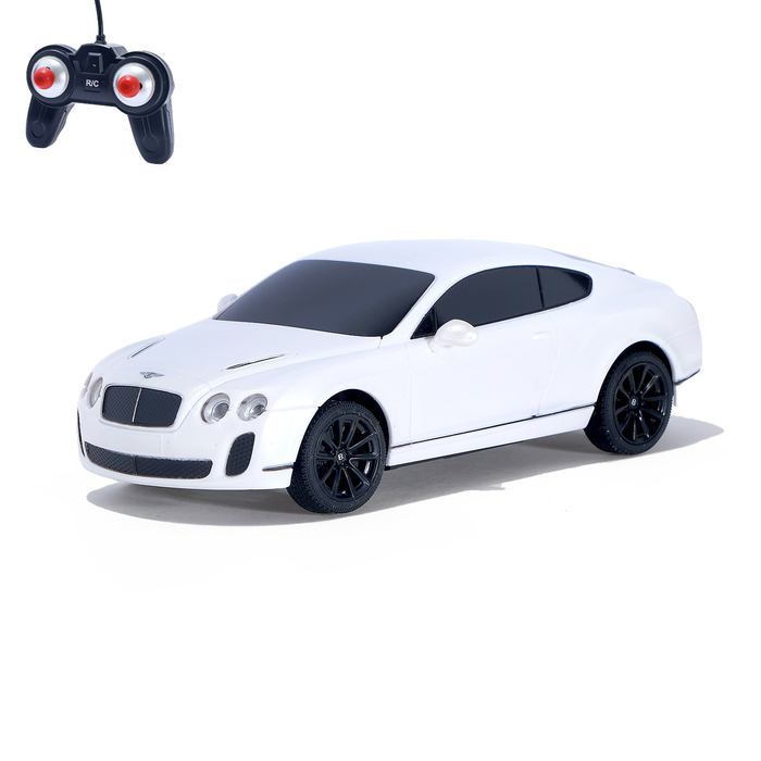 Машина радиоуправляемая "Bentley Continental", масштаб 1:24, работает от батареек, свет , МИКС, mz 27040