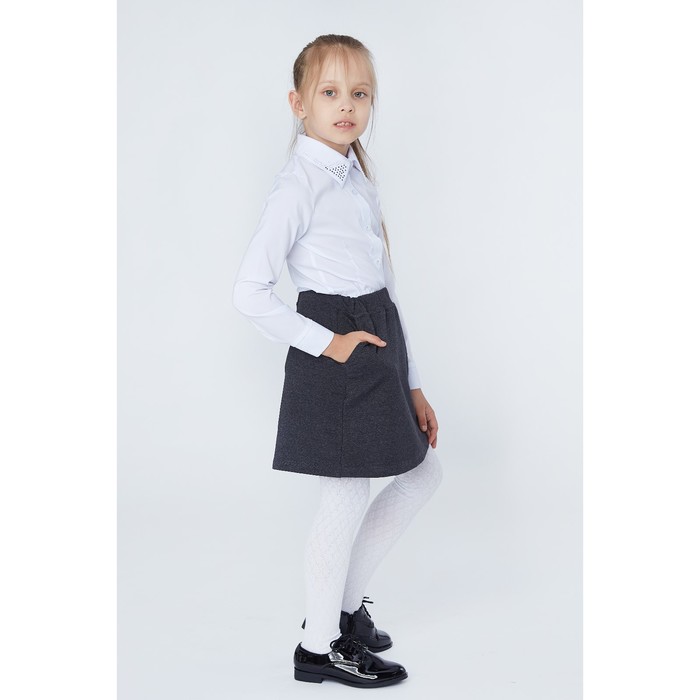Юбка для девочки "Школьная пора", рост 146 см (76), цвет антрацит