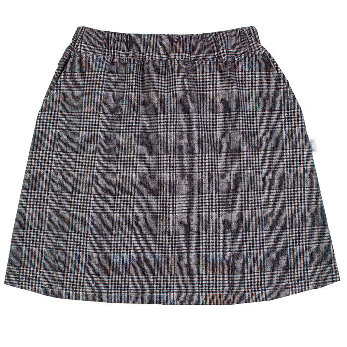 Юбка для девочки "Школьная пора", рост 122 см (62), цвет серый