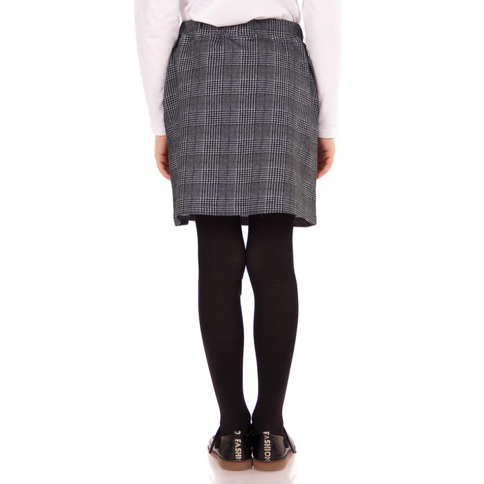 Юбка для девочки "Школьная пора", рост 146 см (76), цвет серый