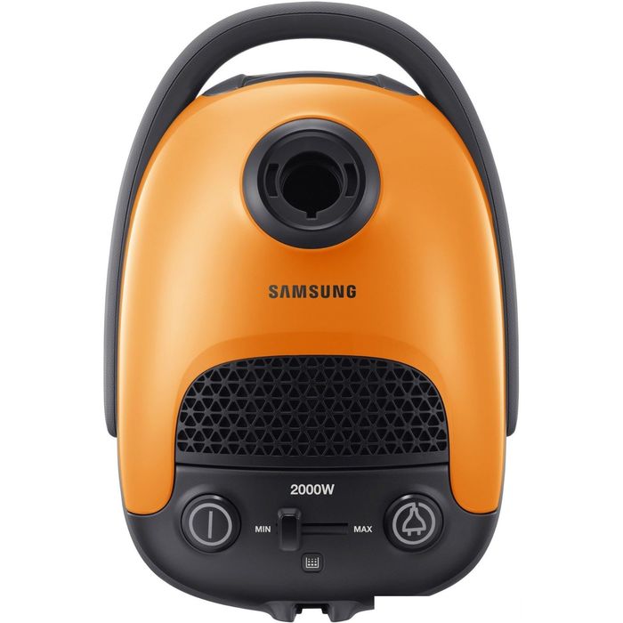 Пылесос Samsung VC20F30WDHL, 2000 Вт, мощность всасывания 420 Вт, 3 л, оранжевый/черный