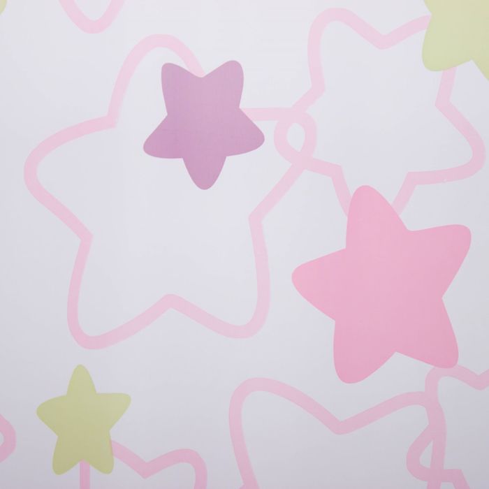 Тюль "Этель" Звёзды (вид 2) без утяжелителя, ширина 135 см, высота 270 см