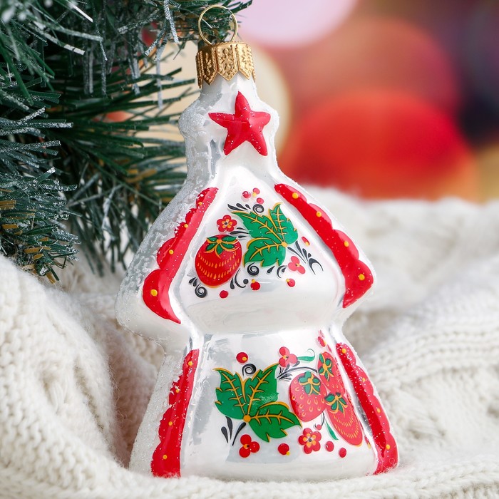 Ёлочная игрушка "Елка" 10 см