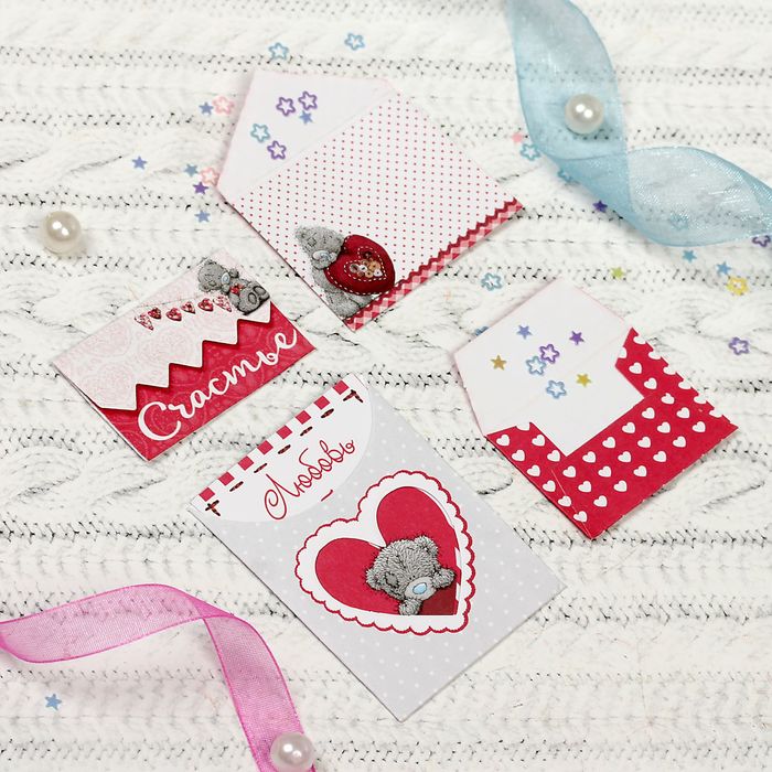 Me To You Набор декоративных мини-конвертиков "Это моя любовь", 11 х 13,5 см