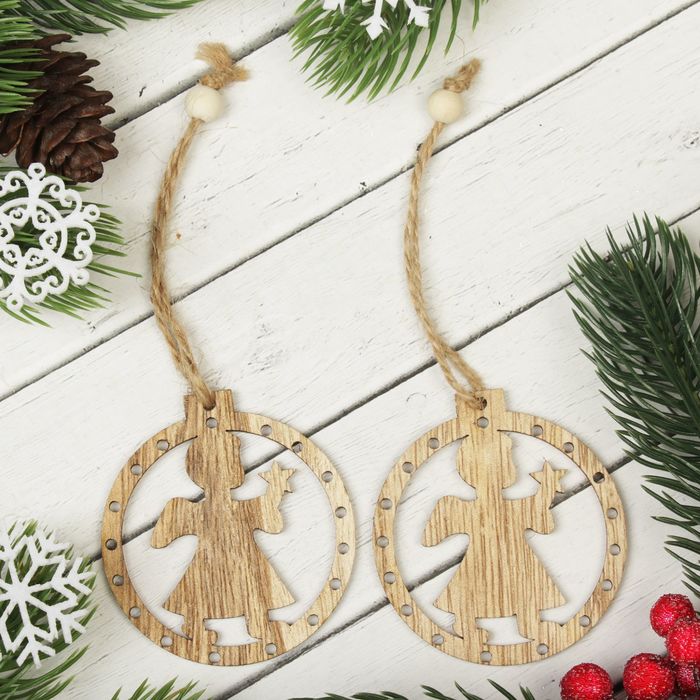 Подвеска новогодняя "Ангелок", набор 2 шт.