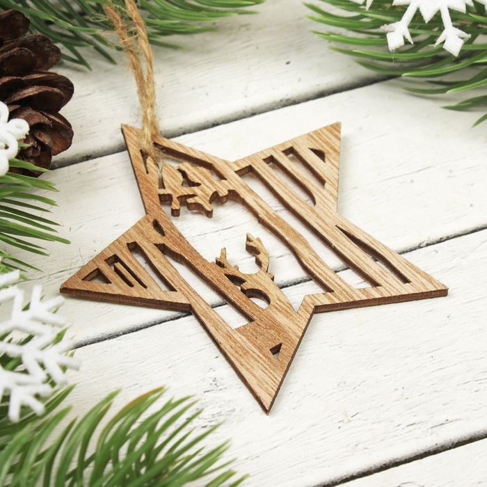 Подвеска новогодняя "Зимний лес", набор 2 шт.