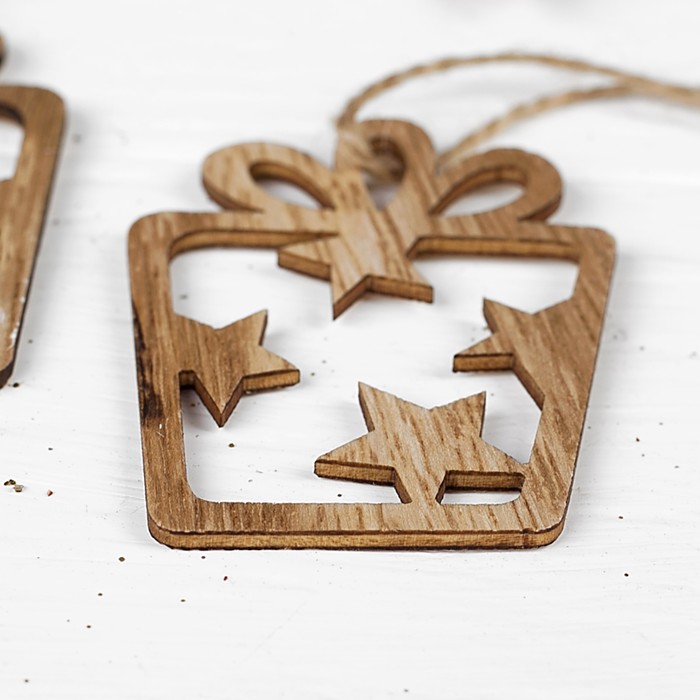 Подвеска новогодняя "Подарочки", набор 2 шт.