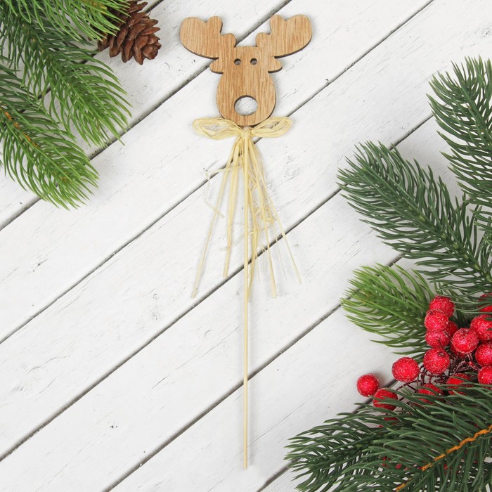 Декор на палочке "Oлень"