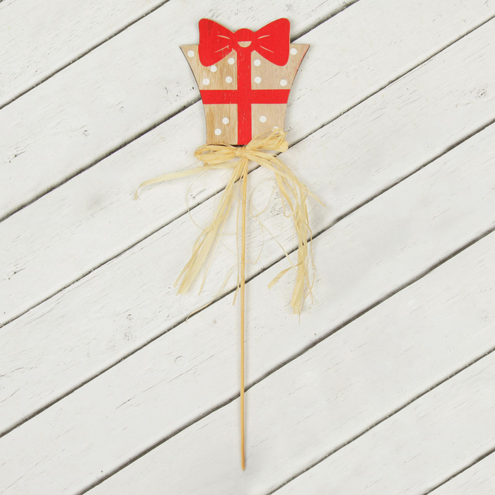 Декор на палочке "Подарочек"