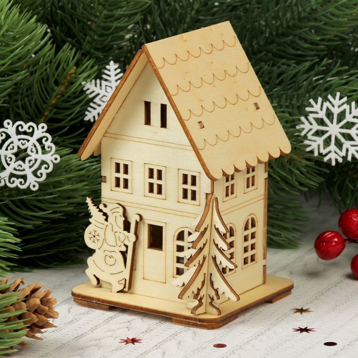 Декор с подсветкой "Новый год к нам идет"