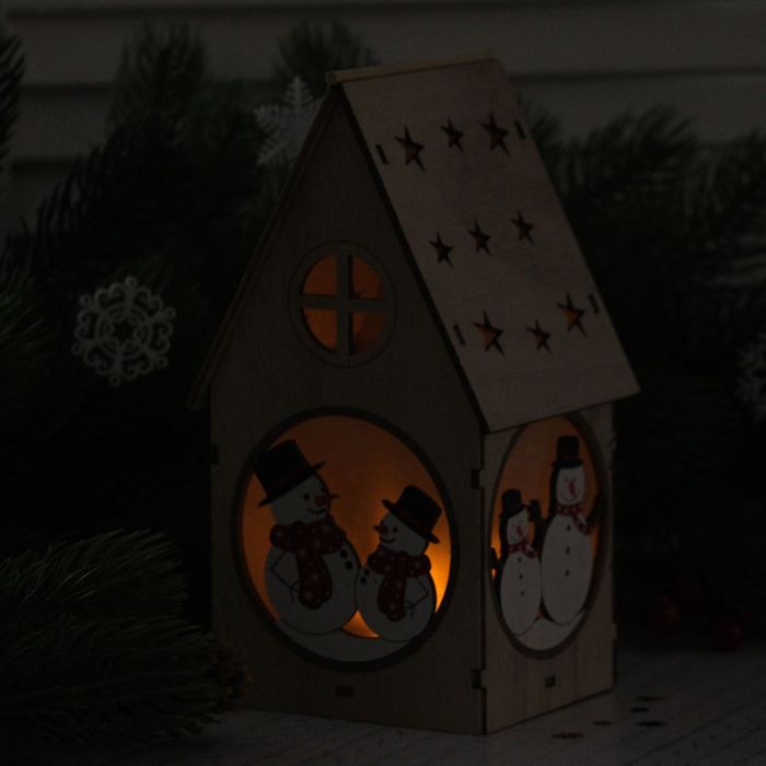 Декор с подсветкой " Новогодние гости"