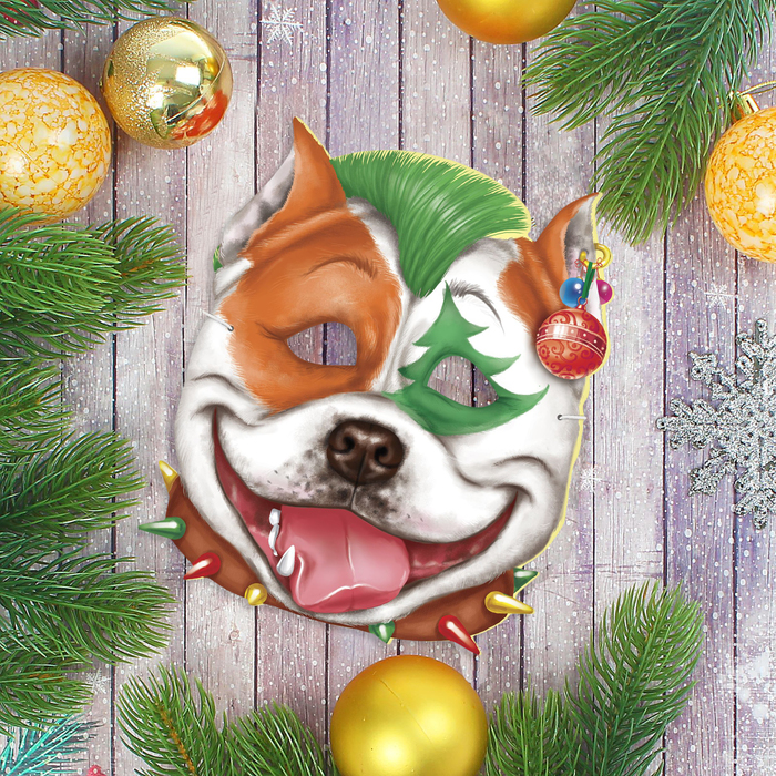 Маска карнавальная "Питбуль"