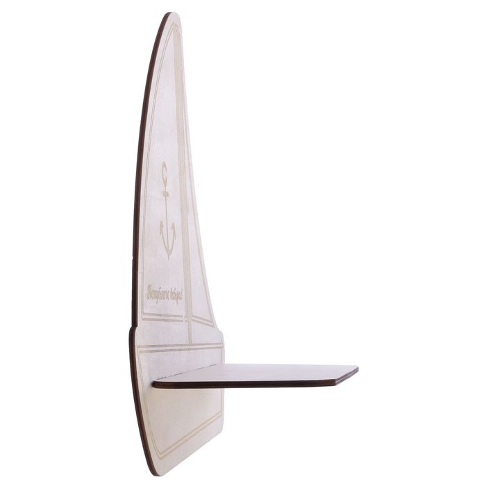 Декоративная полочка "Попутного ветра!" (деревянная заготовка), 29,5 х 28 х 10 см