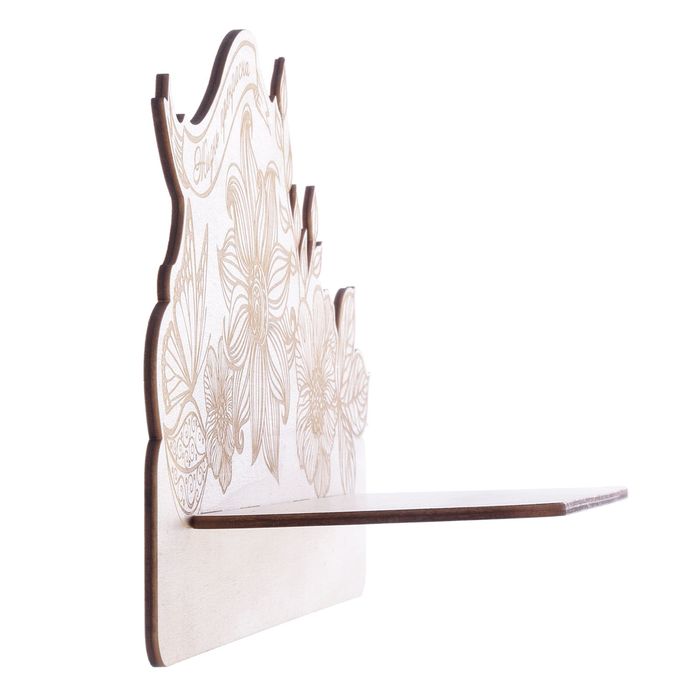 Декоративная полочка "Жизнь прекрасна" (деревянная заготовка), 30,5 х 18,5 х 10 см