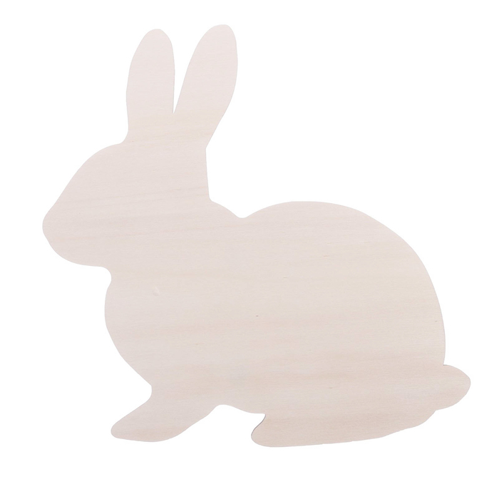 Заготовка деревянная "Милый кролик", 21 х 20 х 0,4 см