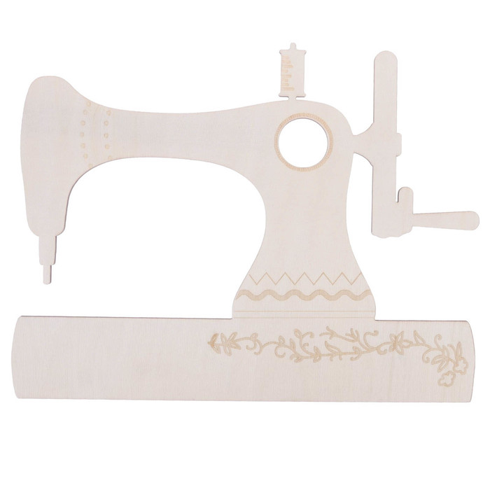 Заготовка деревянная "Швейная машинка", 26 х 19,5 х 0,4 см
