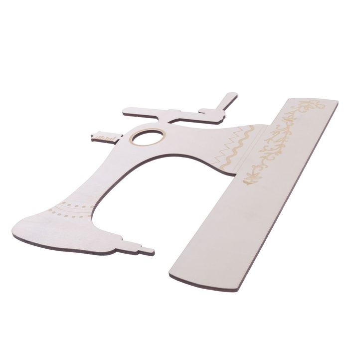 Заготовка деревянная "Швейная машинка", 26 х 19,5 х 0,4 см