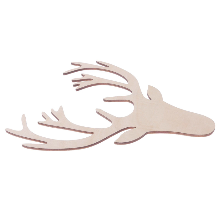 Заготовка деревянная "Лесной олень", 20 х 23 х 0,4 см