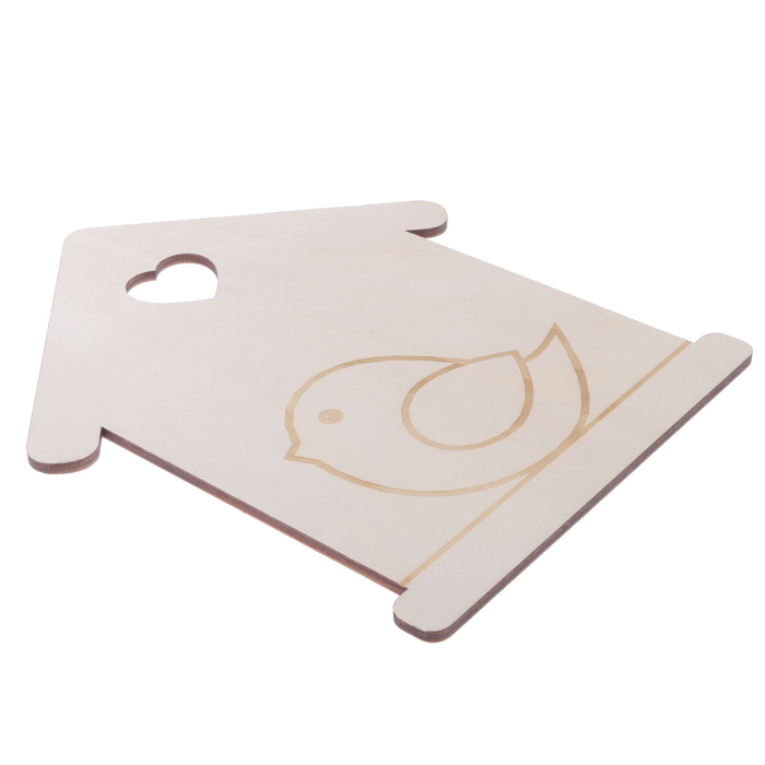 Заготовка деревянная "Скворечник", 17 х 20 х 0,4 см