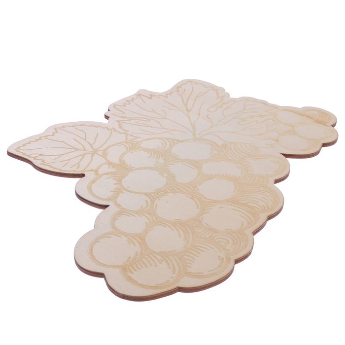 Заготовка деревянная "Гроздь винограда", 28 х 20 х 0,4 см