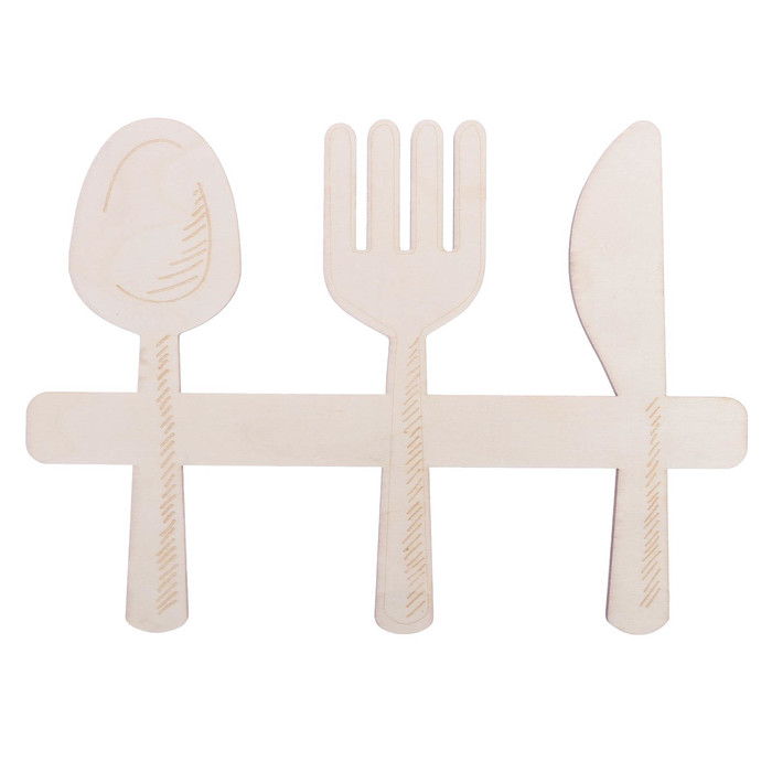 Заготовка деревянная "Приятного аппетита!", 28 х 20 х 0,4 см